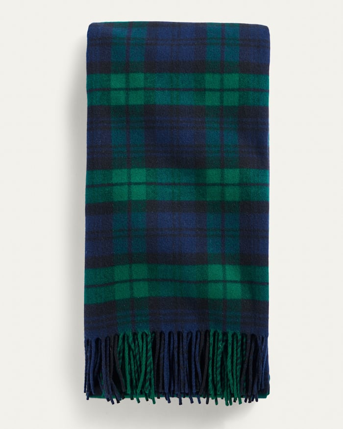PLAID 5TH AVENUE MERINO THROW
